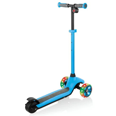 Monopattino Elettrico a 3 Ruote Azzurro per Bambini 80W Regolabile