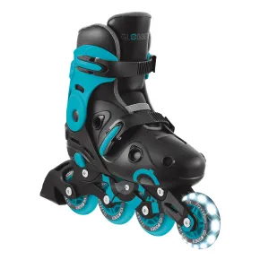 Pattini in Linea per Bambini Taglia 34-37 LED Freno Posteriore Blu
