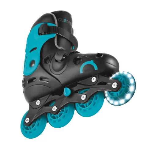 Pattini in Linea per Bambini Taglia 34-37 LED Freno Posteriore Blu
