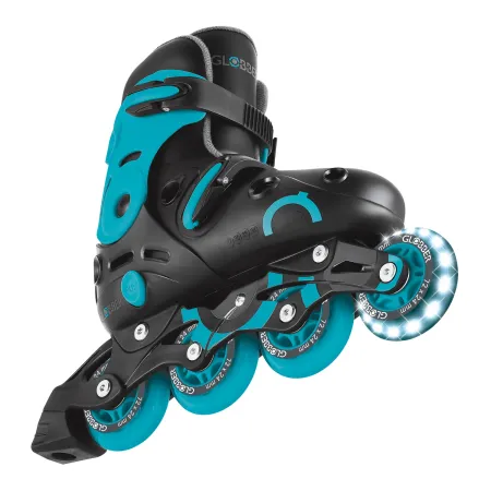 Pattini in Linea per Bambini Taglia 34-37 LED Freno Posteriore Blu