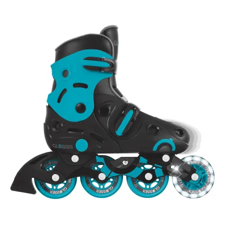 Pattini in Linea per Bambini Taglia 34-37 LED Freno Posteriore Blu