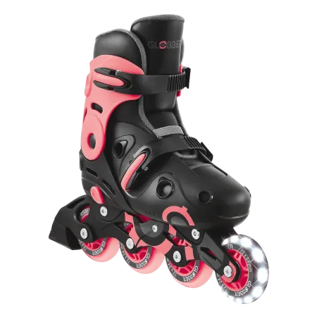 Pattini in Linea per Bambini Taglia 34-37 LED Freno Posteriore Rosa