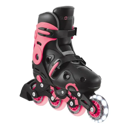 Pattini in Linea per Bambini Taglia 34-37 LED Freno Posteriore Rosa