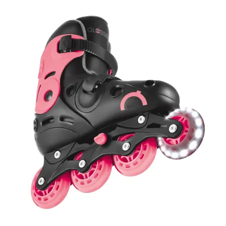 Pattini in Linea per Bambini Taglia 34-37 LED Freno Posteriore Rosa