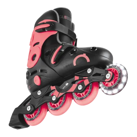 Pattini in Linea per Bambini Taglia 34-37 LED Freno Posteriore Rosa