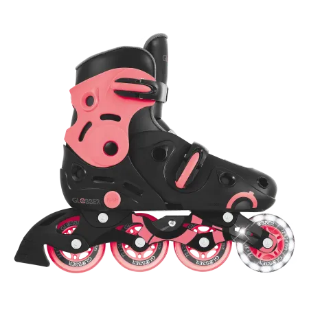 Pattini in Linea per Bambini Taglia 34-37 LED Freno Posteriore Rosa