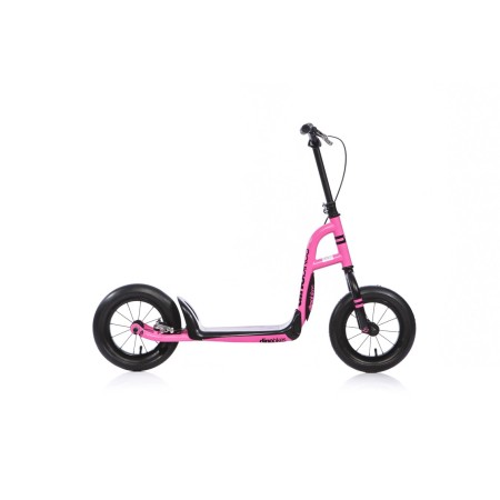 Monopattino Rosa Ruote 12 Pollici Gonfiabili Raggi Freno Posteriore Giocattolo