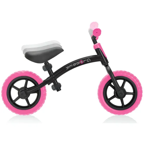 Bicicletta per Bambini 2-5 anni Rosa Neon Regolabile per Equilibrio