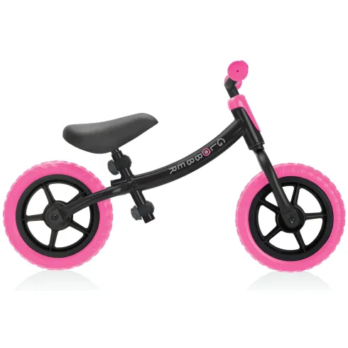 Bicicletta per Bambini 2-5 anni Rosa Neon Regolabile per Equilibrio