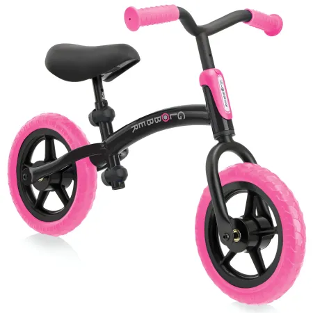 Bicicletta per Bambini 2-5 anni Rosa Neon Regolabile per Equilibrio