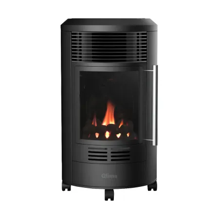 Stufa a Gas 3.4kW Infrarossi Effetto Camino Catalitica Fiamma Vera