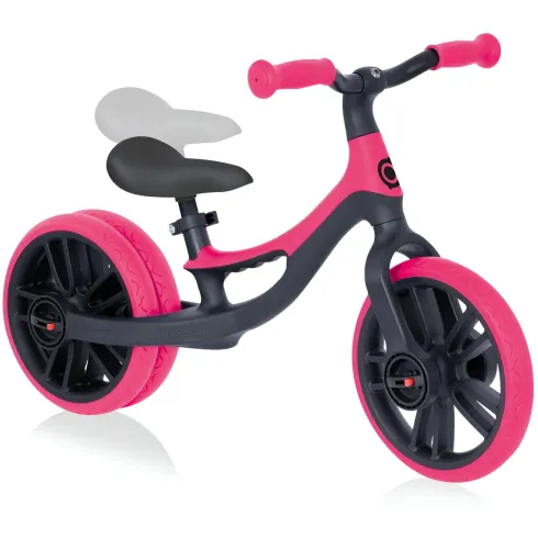 Bicicletta Senza Pedali per Bambini 2-5 Anni Rosa Neon Regolabile