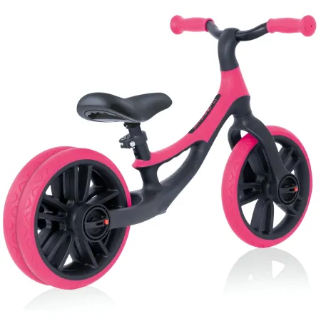 Bicicletta Senza Pedali per Bambini 2-5 Anni Rosa Neon Regolabile