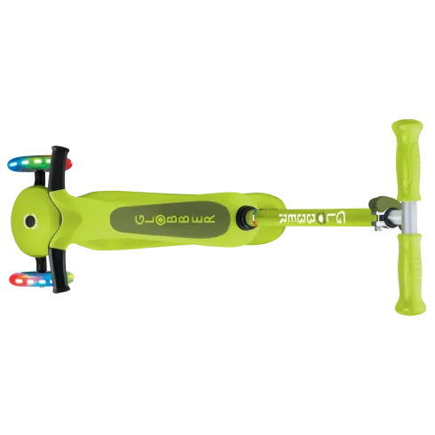 Monopattino per Bambini 3 in 1 Verde Lime Regolabile 50 kg Ruote LED
