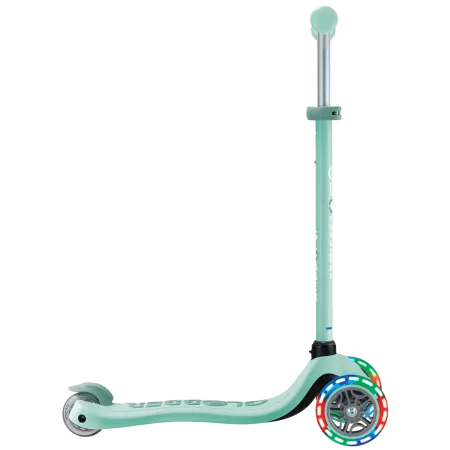 Monopattino per Bambini 3 in 1 Verde Menta Regolabile 50 kg Ruote LED
