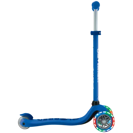 Monopattino per Bambini 3 in 1 Blu Navy Regolabile 50 kg Ruote LED