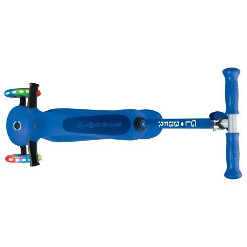 Monopattino per Bambini 3 in 1 Blu Navy Regolabile 50 kg Ruote LED