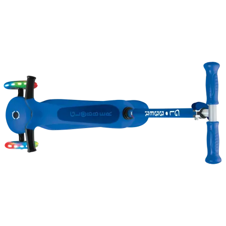 Monopattino per Bambini 3 in 1 Blu Navy Regolabile 50 kg Ruote LED