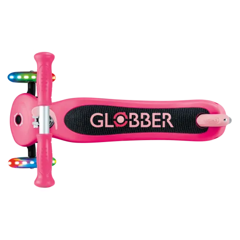 Monopattino a 3 Ruote per Bambini Fucsia Manubrio Regolabile 50kg