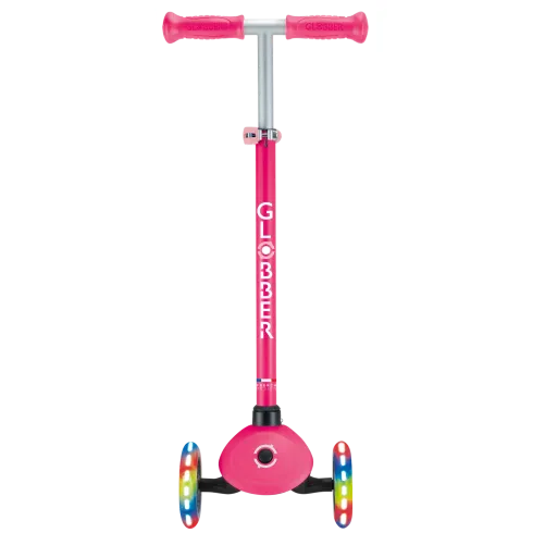 Monopattino a 3 Ruote per Bambini Fucsia Manubrio Regolabile 50kg