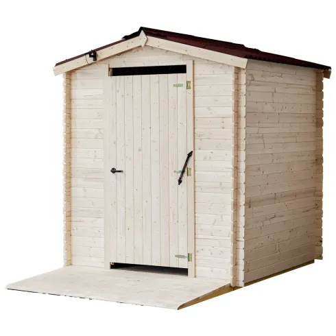 Casetta WC a Secco Legno Abete Persone con Mobilità Ridotta 210x221 cm