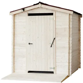 Casetta WC a Secco Legno Abete Persone con Mobilità Ridotta 210x221 cm