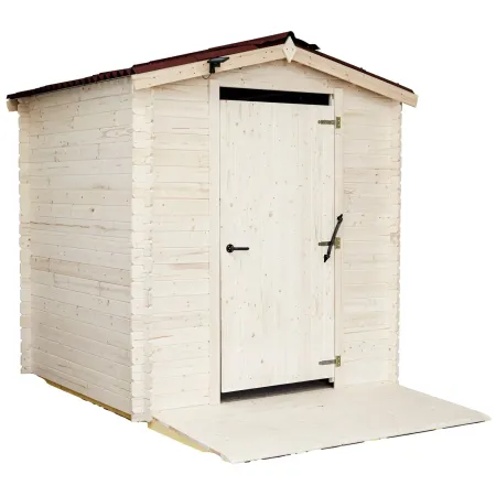Casetta WC a Secco Legno Abete Persone con Mobilità Ridotta 210x221 cm