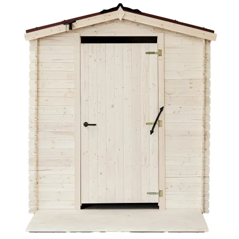 Casetta WC a Secco Legno Abete Persone con Mobilità Ridotta 210x221 cm