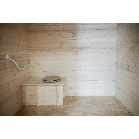 Casetta WC a Secco Legno Abete Persone con Mobilità Ridotta 210x221 cm