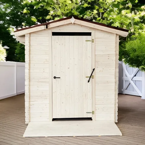 Casetta WC a Secco Legno Abete Persone con Mobilità Ridotta 210x221 cm