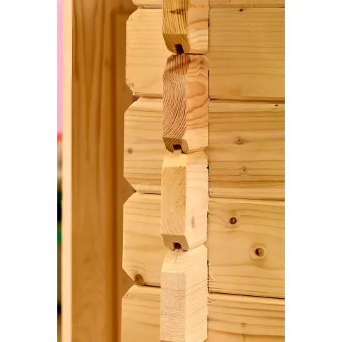 Casetta WC a Secco Legno Abete Persone con Mobilità Ridotta 210x221 cm