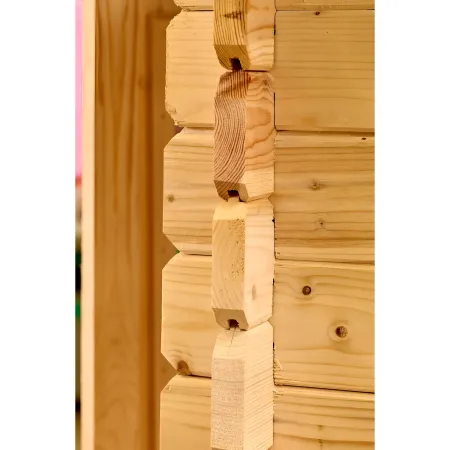 Casetta WC a Secco Legno Abete Persone con Mobilità Ridotta 210x221 cm