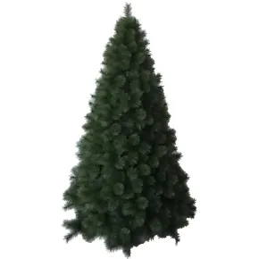 Albero di Natale Alto 180 cm Folto Verde Base 124 cm Rami Realistici