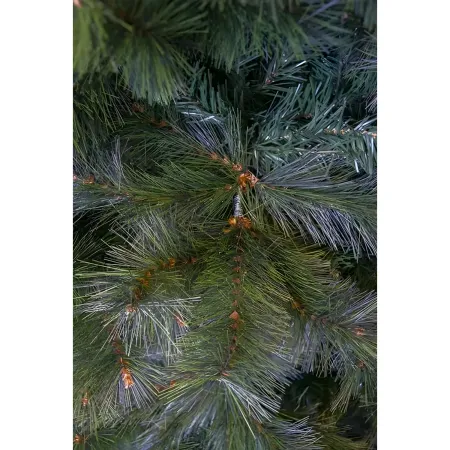 Albero di Natale Alto 180 cm Folto Verde Base 124 cm Rami Realistici