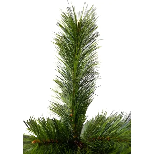 Albero di Natale Alto 180 cm Folto Verde Base 124 cm Rami Realistici