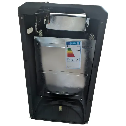 Stufa a Gas 3.4kW Infrarossi Effetto Camino Catalitica Fiamma Vera
