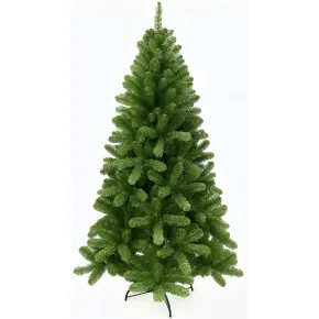 Albero di Natale Verde PVC Altezza 240 cm Base 135 cm Folto Leggero