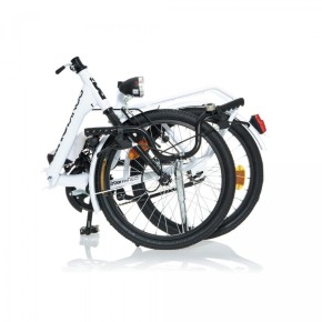Bicicletta 20 Pollici Pieghevole Borsa Aurelia Nero da Passeggio Fanali Adulto 2