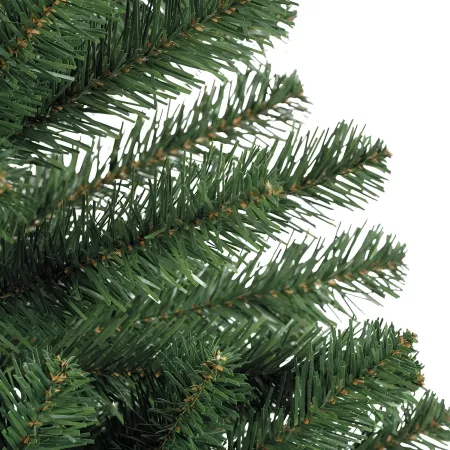 Albero di Natale Altezza 200 cm Folto Realistico PVC con Base a Croce