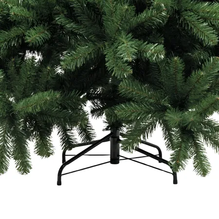 Albero di Natale Altezza 200 cm Folto Realistico PVC con Base a Croce