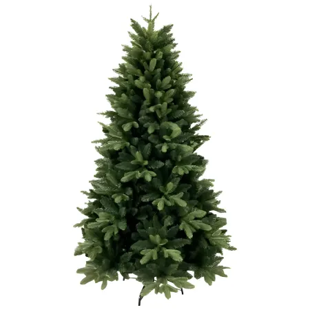 Albero di Natale Altezza 210 cm Ø130 cm Verde PE PVC Rami Realistici