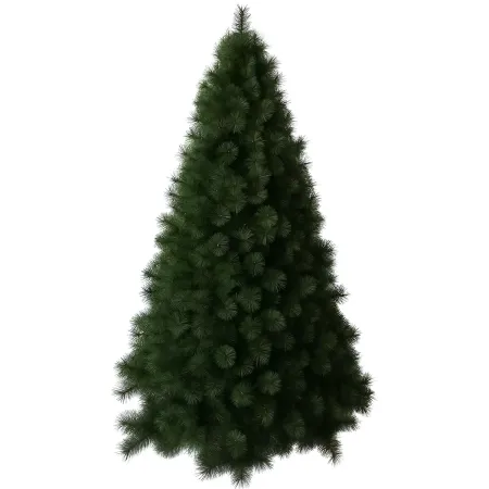 Albero di Natale Alto 240 cm Folto Verde Base 160 cm Rami Realistici