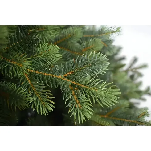 Albero di Natale 240 cm Verde PE PVC Effetto Realistico Base 157 cm