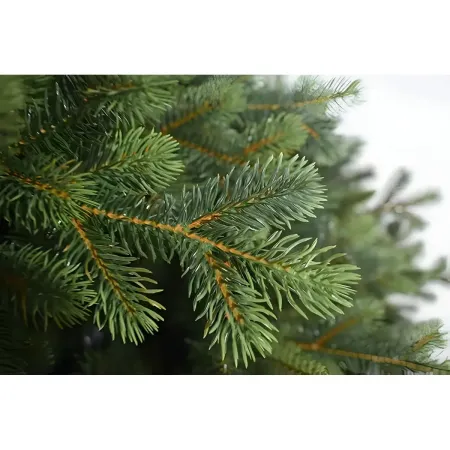 Albero di Natale 240 cm Verde PE PVC Effetto Realistico Base 157 cm