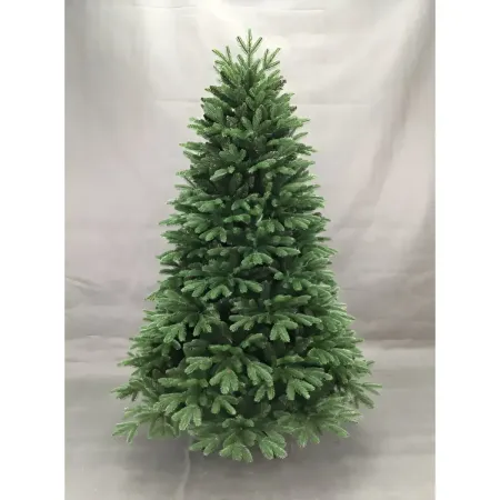 Albero di Natale 180 cm Verde PE PVC Effetto Realistico Base 124 cm