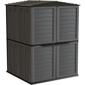 Casetta Attrezzi Giardino Plastica Antracite Impermeabile 151x208 cm