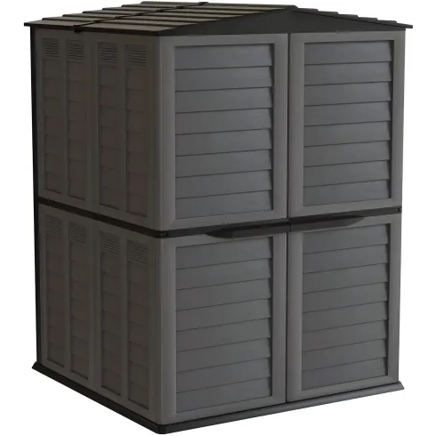Casetta Attrezzi Giardino Plastica Antracite Impermeabile 151x208 cm