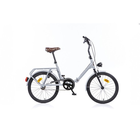 Bicicletta Ruota 20 Pieghevole Grigio Borsa da Passeggio Donna x Andare a Lavoro
