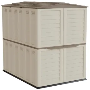 Casetta Attrezzi Giardino Plastica Beige Impermeabile 151x208 cm