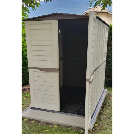 Casetta Attrezzi Giardino Plastica Beige Impermeabile 151x208 cm